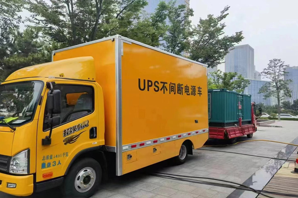 利津发电机租赁施工现场