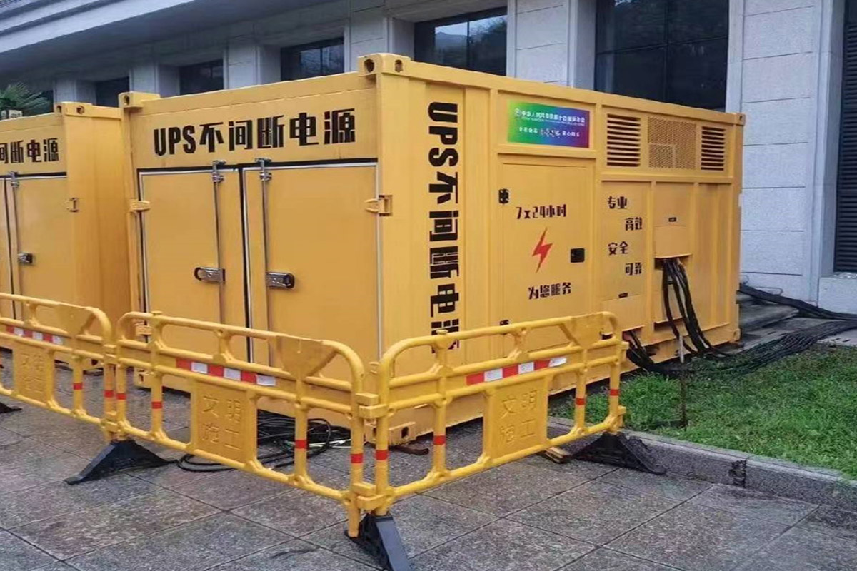 利津发电机租赁施工现场